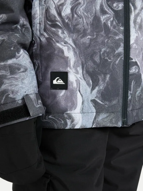 Quiksilver Kurtka snowboardowa Mission Printed EQBTJ03223 Szary Regular Fit