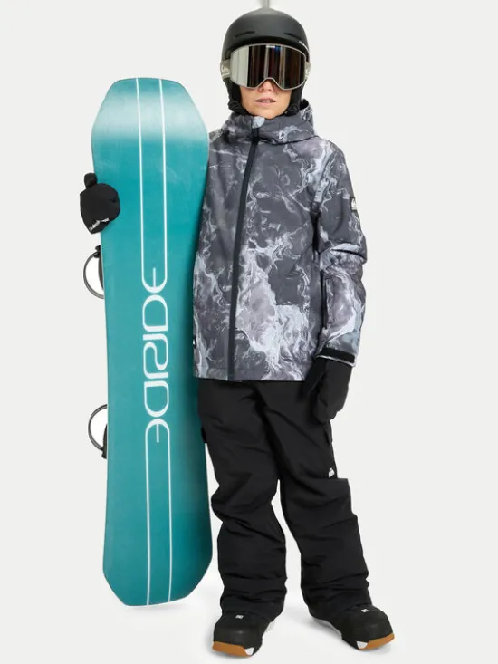 Quiksilver Kurtka snowboardowa Mission Printed EQBTJ03223 Szary Regular Fit