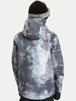 Quiksilver Kurtka snowboardowa Mission Printed EQBTJ03223 Szary Regular Fit