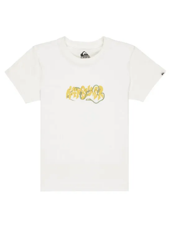 Quiksilver T-Shirt Ev Bloomsday EQKZT03570 Biały Regular Fit