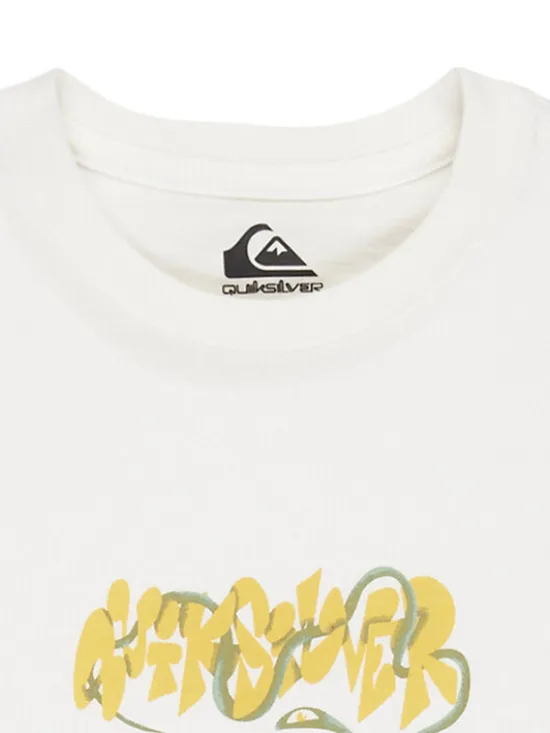 Quiksilver T-Shirt Ev Bloomsday EQKZT03570 Biały Regular Fit