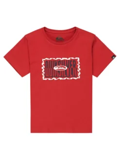 Quiksilver T-Shirt Ev Gotam Foam EQKZT03568 Czerwony Regular Fit