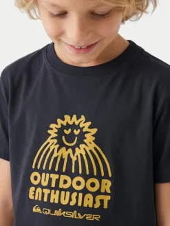 Quiksilver T-Shirt Ev Spot On EQKZT03571 Granatowy Regular Fit