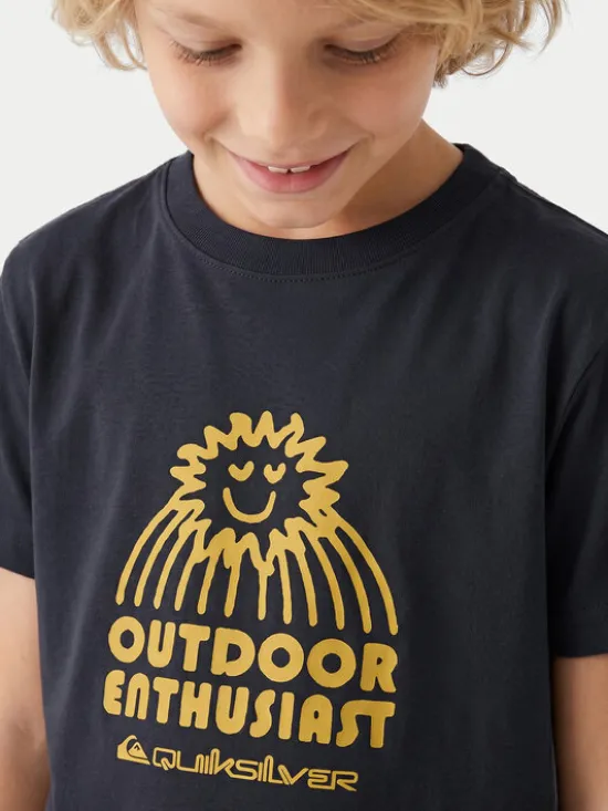 Quiksilver T-Shirt Ev Spot On EQKZT03571 Granatowy Regular Fit