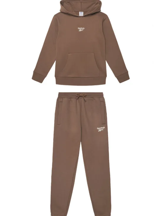 Reebok Komplet dresowy RK95228CCB Brązowy Regular Fit