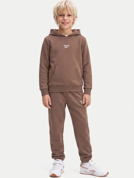 Reebok Komplet dresowy RK95228CCB Brązowy Regular Fit