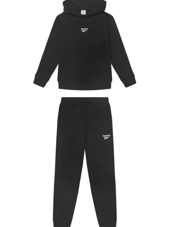 Reebok Komplet dresowy RK95228CCB Czarny Regular Fit