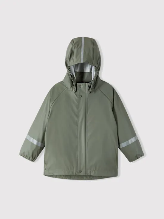 Reima Kurtka przeciwdeszczowa Lampi 5100023A Zielony Regular Fit