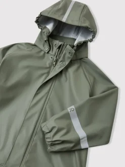 Reima Kurtka przeciwdeszczowa Lampi 5100023A Zielony Regular Fit