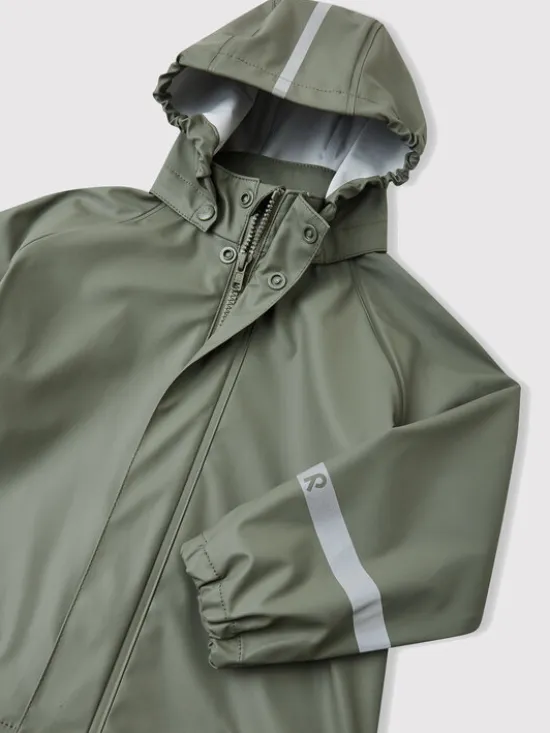 Reima Kurtka przeciwdeszczowa Lampi 5100023A Zielony Regular Fit