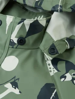 Reima Kurtka przeciwdeszczowa Vesi 5100025A Zielony Regular Fit