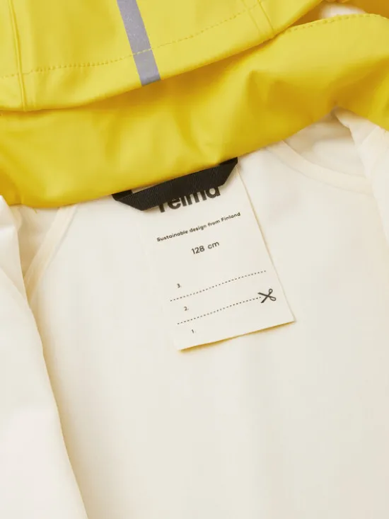 Reima Kurtka przeciwdeszczowa Lampi 5100023A Żółty Regular Fit