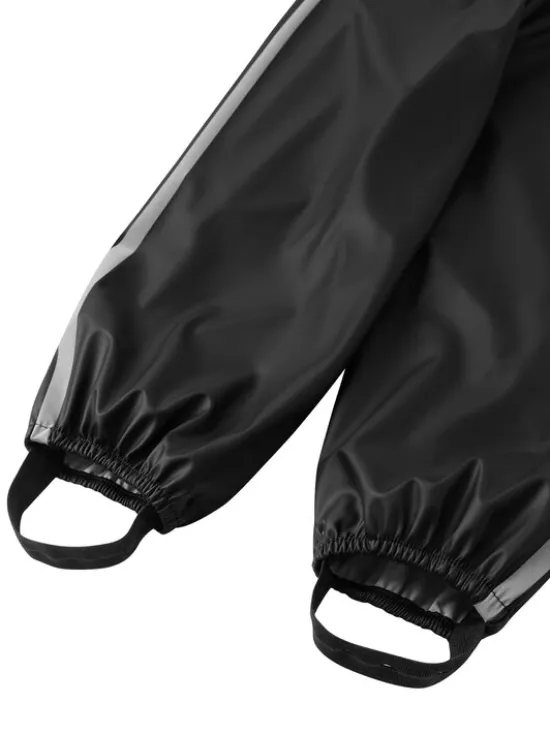 Reima Spodnie przeciwdeszczowe Lammikko 5100026A Czarny Regular Fit