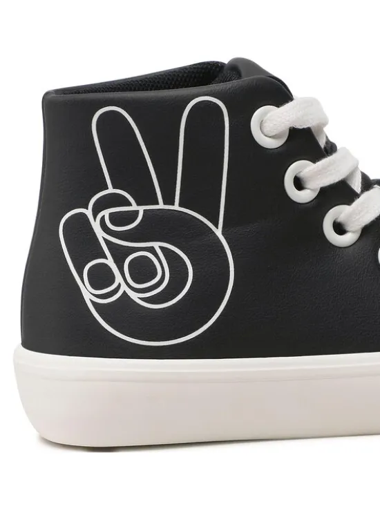 Reima Trampki Peace High-Top 5400092A Czarny