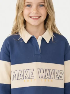 Roxy Bluza Iconic Waves ERGFT04025 Niebieski Boxy Fit