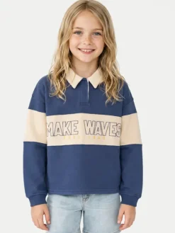 Roxy Bluza Iconic Waves ERGFT04025 Niebieski Boxy Fit