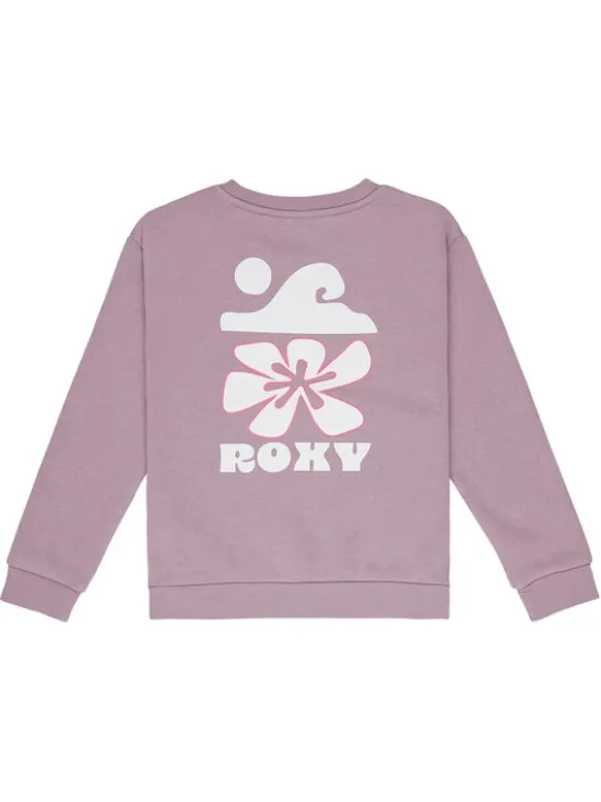 Roxy Bluza Surf Feeling Brushed ERGFT04026 Fioletowy Relaxed Fit