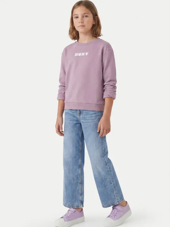 Roxy Bluza Surf Feeling Brushed ERGFT04026 Fioletowy Relaxed Fit