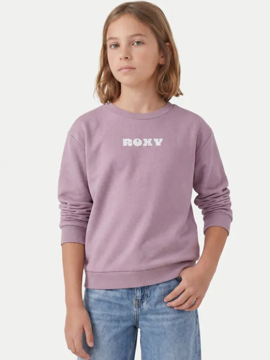 Roxy Bluza Surf Feeling Brushed ERGFT04026 Fioletowy Relaxed Fit