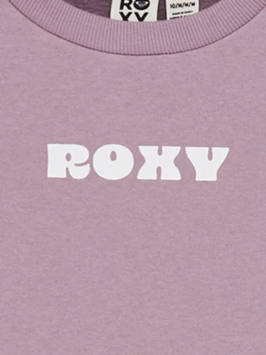 Roxy Bluza Surf Feeling Brushed ERGFT04026 Fioletowy Relaxed Fit