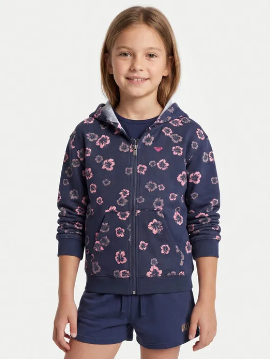 Roxy Bluza Twenty Five Miles ERGFT04024 Granatowy Relaxed Fit