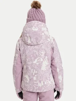 Roxy Kurtka snowboardowa Free Jet ERGTJ03198 Różowy Slim Fit