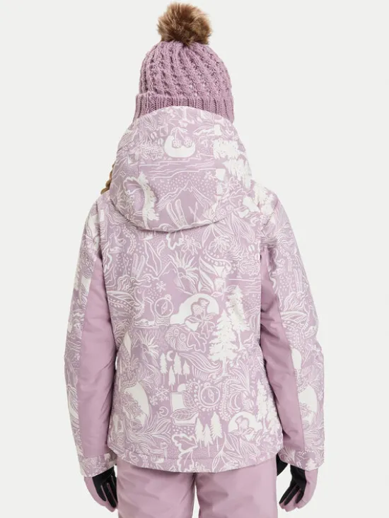 Roxy Kurtka snowboardowa Free Jet ERGTJ03198 Różowy Slim Fit
