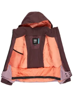 Roxy Kurtka snowboardowa Free Jet Block ERGTJ03197 Różowy Slim Fit