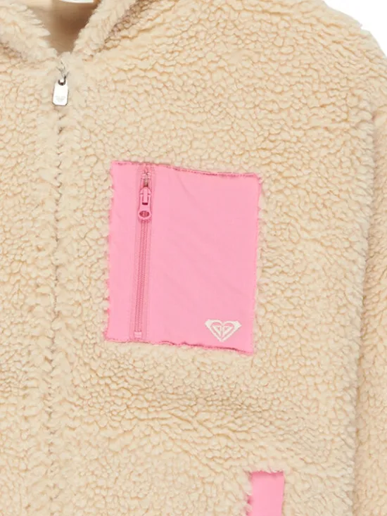 Roxy Polar Perfect Cloud ERGJK03138 Beżowy Relaxed Fit