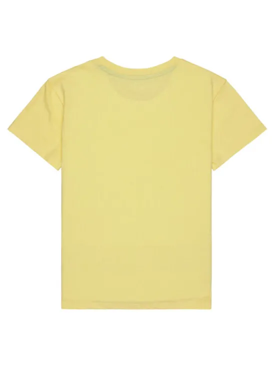 Roxy T-Shirt Orchid Art ERGZT04142 Żółty Regular Fit