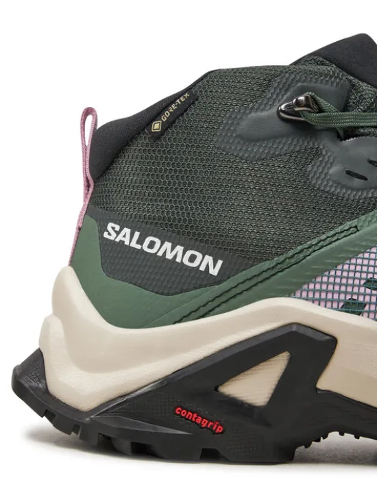 Salomon Trekkingi X Raise Mid Gore-Tex L47458100 Zielony