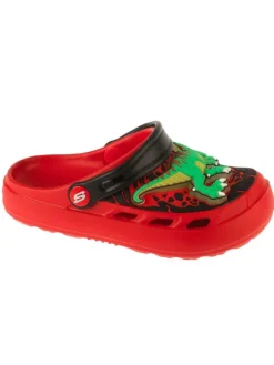 Skechers Klapki Foamies: Swifters - T-Rex-Brights Czerwony