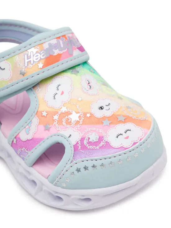 Skechers Sandały Heart Lights Sandals-Cutie Clouds 302977N/TQMT Turkusowy