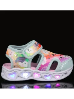 Skechers Sandały Heart Lights Sandals-Cutie Clouds 302977N/TQMT Turkusowy