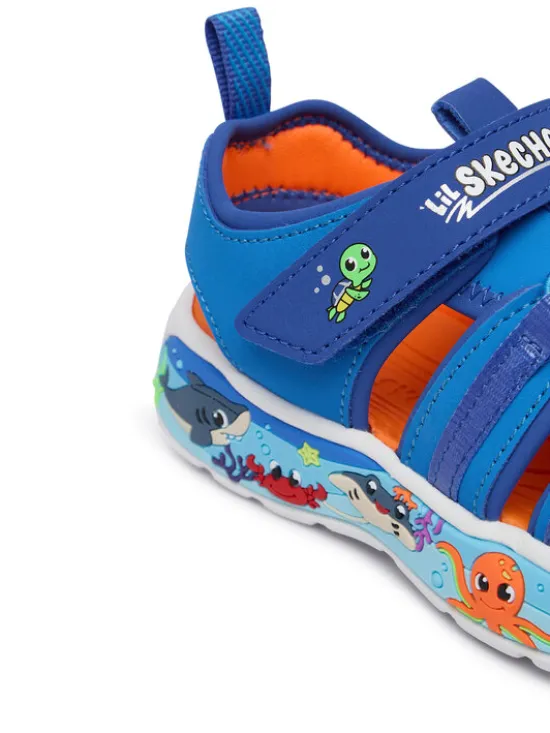 Skechers Sandały Infants' Play Scene Splash 407041N/LTBL Niebieski