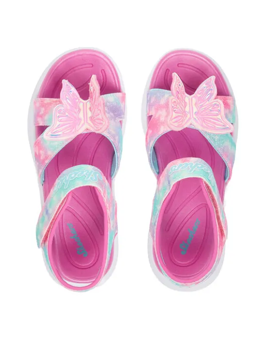 Skechers Sandały Jumpsters Sandal - Butterfly Brites 303109L/PKMT Różowy