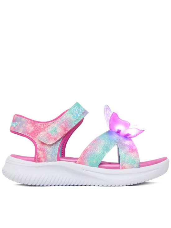 Skechers Sandały Jumpsters Sandal - Butterfly Brites 303109L/PKMT Różowy