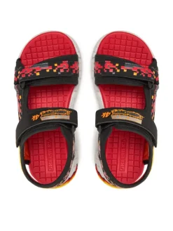 Skechers Sandały Mega-Splash 4K- 402161L/BKRD Czarny