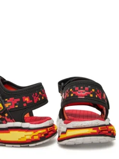 Skechers Sandały Mega-Splash 4K- 402161L/BKRD Czarny