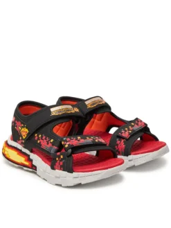 Skechers Sandały Mega-Splash 4K- 402161L/BKRD Czarny