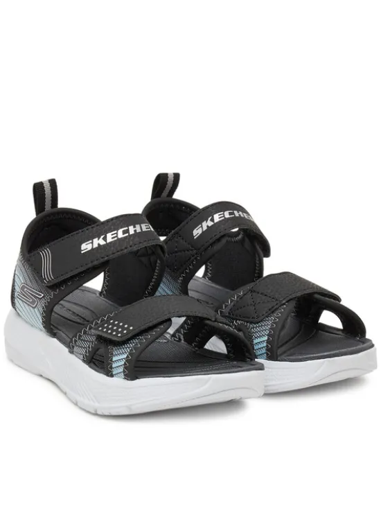 Skechers Sandały Microspec-Splash- 407034L/BKSL Czarny