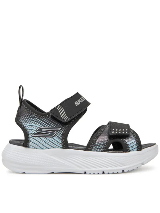 Skechers Sandały Microspec-Splash- 407034L/BKSL Czarny