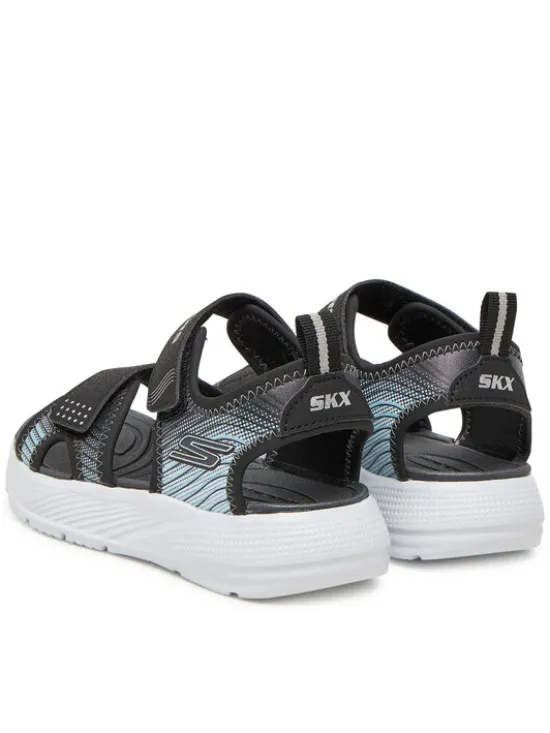 Skechers Sandały Microspec-Splash- 407034L/BKSL Czarny