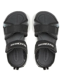 Skechers Sandały Microspec-Splash- 407034L/BKSL Czarny