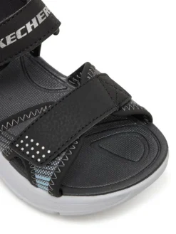Skechers Sandały Microspec-Splash- 407034L/BKSL Czarny