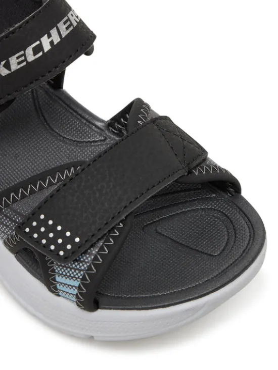 Skechers Sandały Microspec-Splash- 407034L/BKSL Czarny