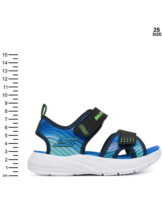 Skechers Sandały Microspec-Splash 407034N/BKLM Niebieski