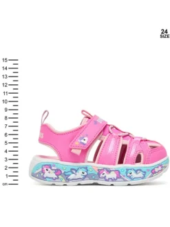 Skechers Sandały Play Scene Splash - Cute Crew 303162N/PKLP Różowy