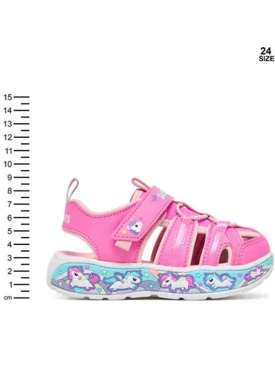 Skechers Sandały Play Scene Splash - Cute Crew 303162N/PKLP Różowy