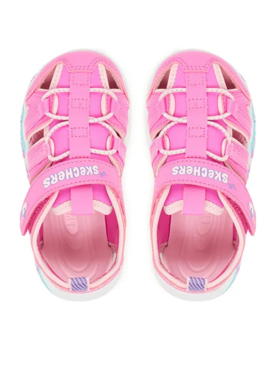 Skechers Sandały Play Scene Splash - Cute Crew 303162N/PKLP Różowy